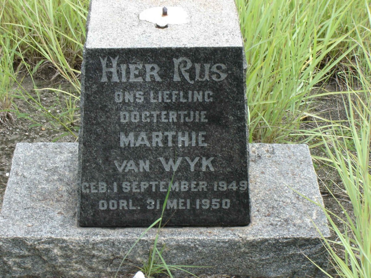 WYK Marthie, van 1949-1950