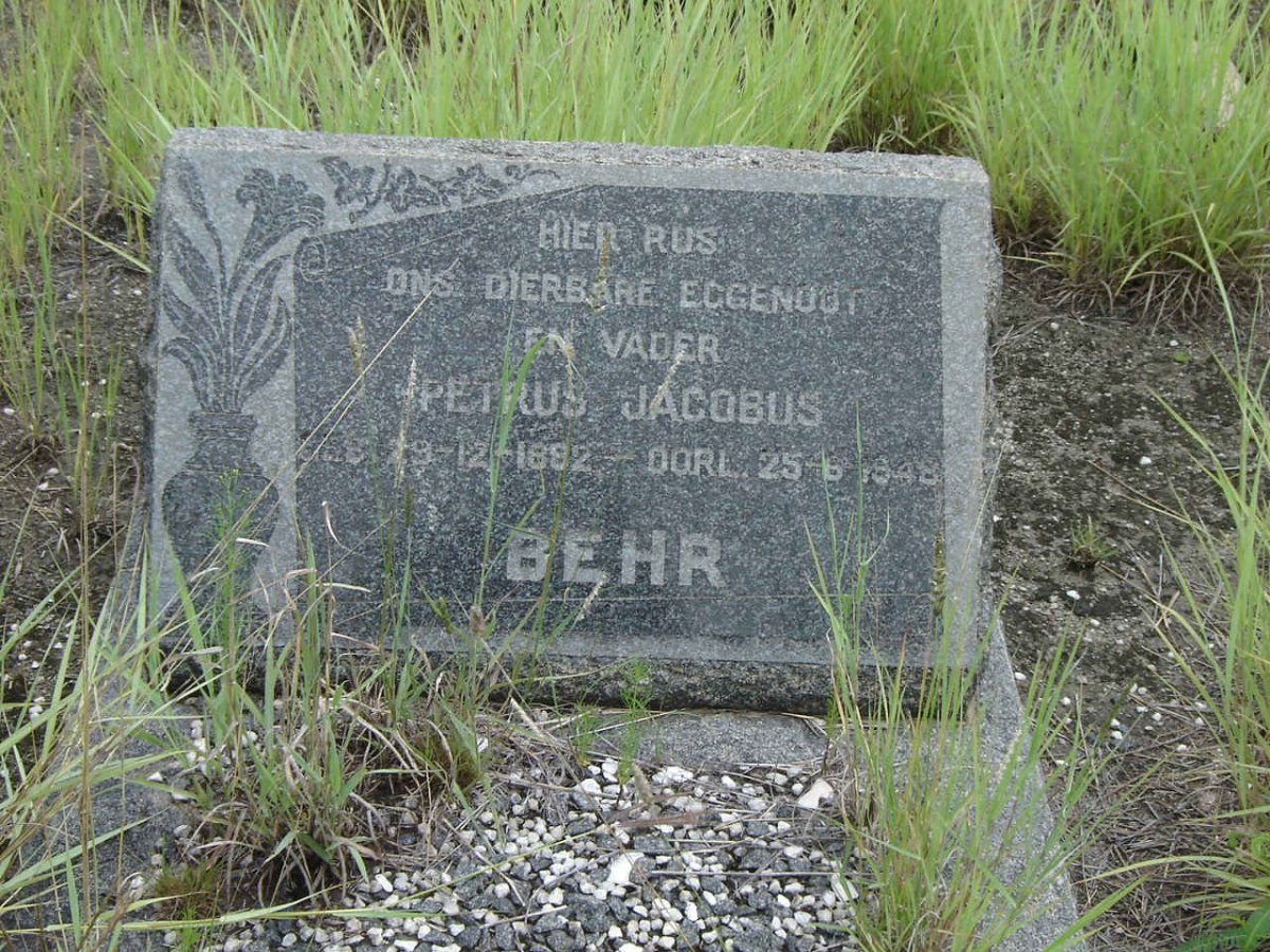 BEHR Petrus Jacobus 1882-1948