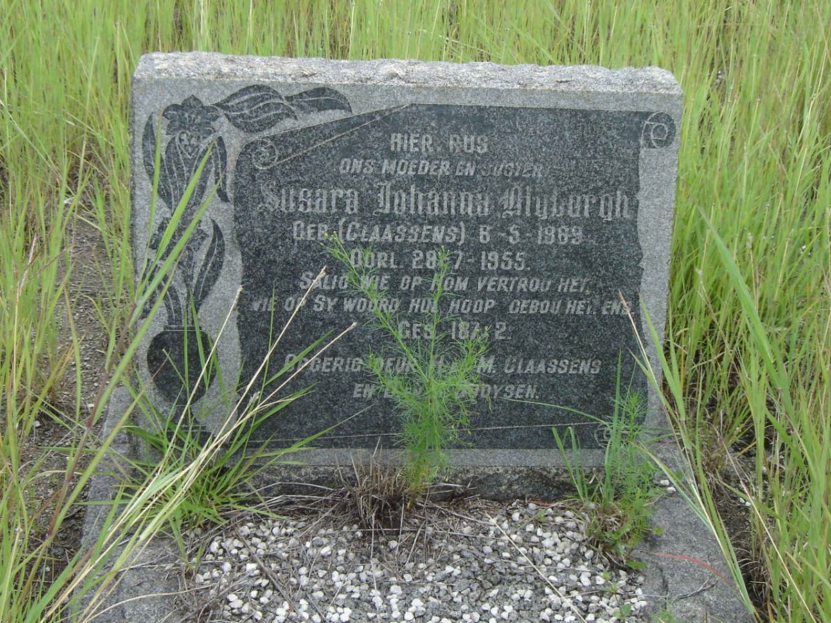 MYBURG Susara Johanna nee CLAASSENS 1889-1955