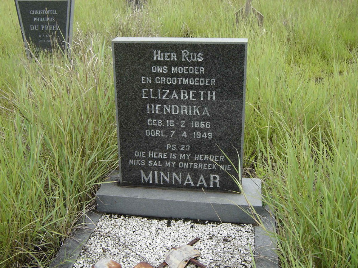 MINNAAR Elizabeth Hendrika 1866-1949