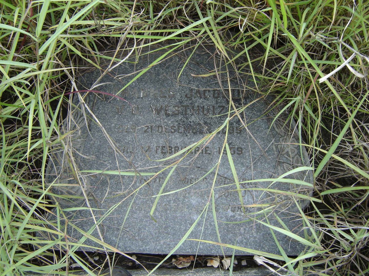 WESTHUIZEN ? Jacobus, v.d. 1895-1959