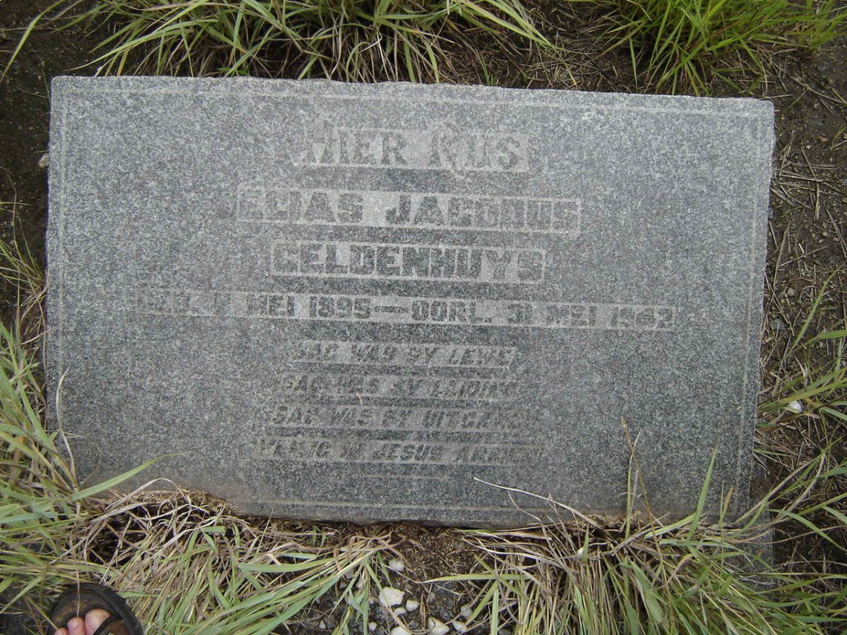 GELDENHUYS Elias Jacobus 1895-1942