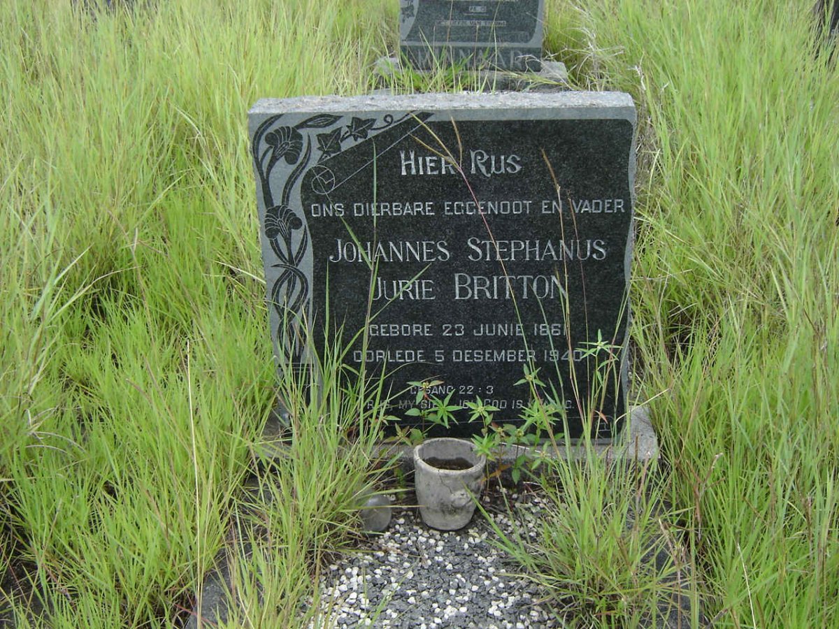 BRITTON Johannes Stephanus Jurie 1861-1940