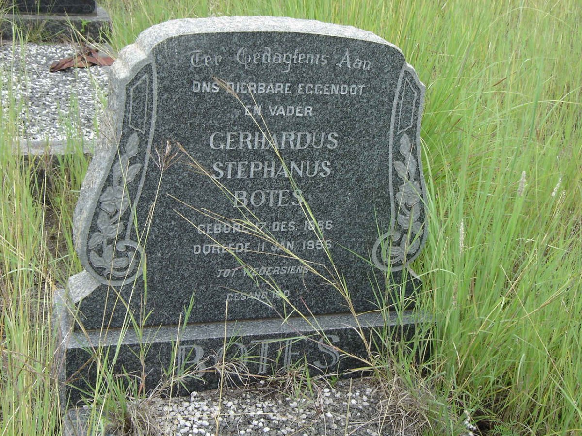BOTES Gerhardus Stephanus 1886-1956