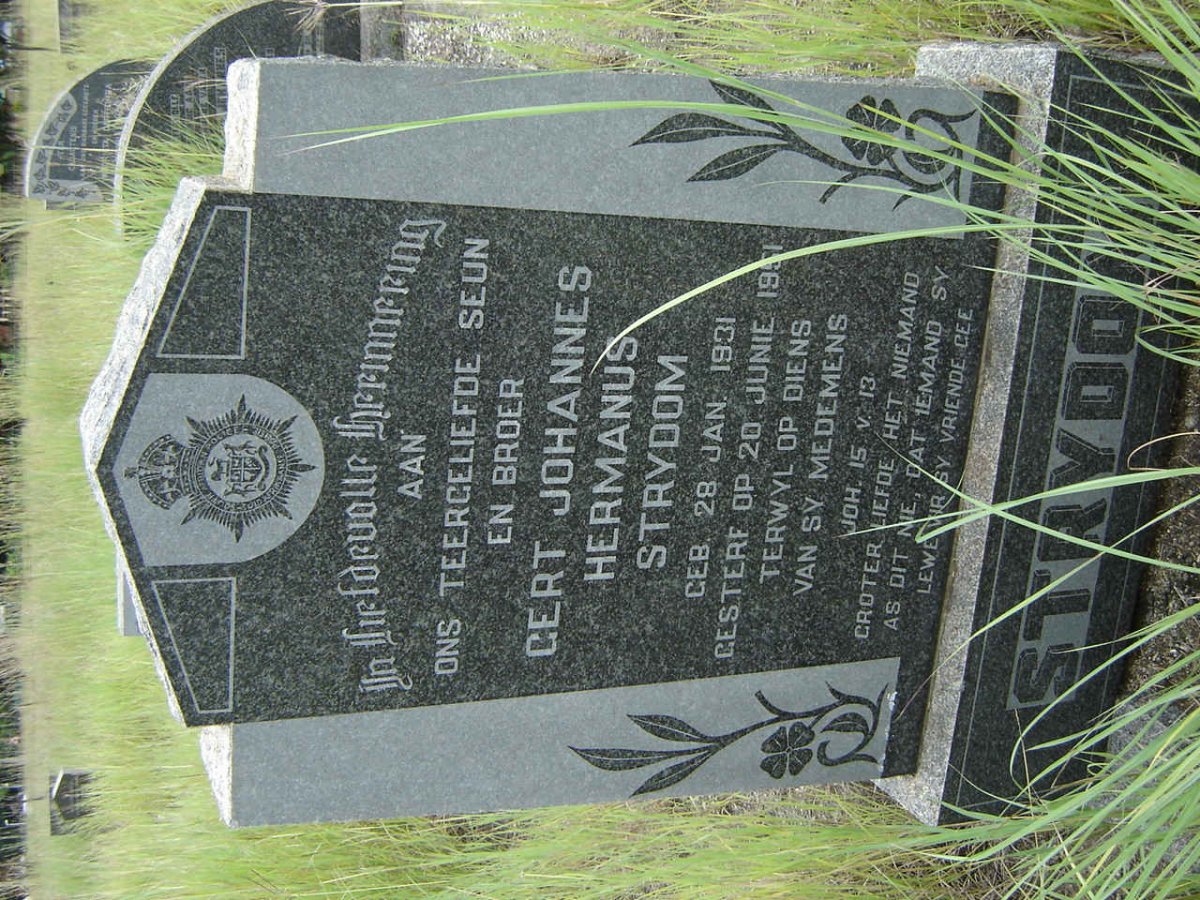 STRYDOM Gert Johannes Hermanus 1931-1951