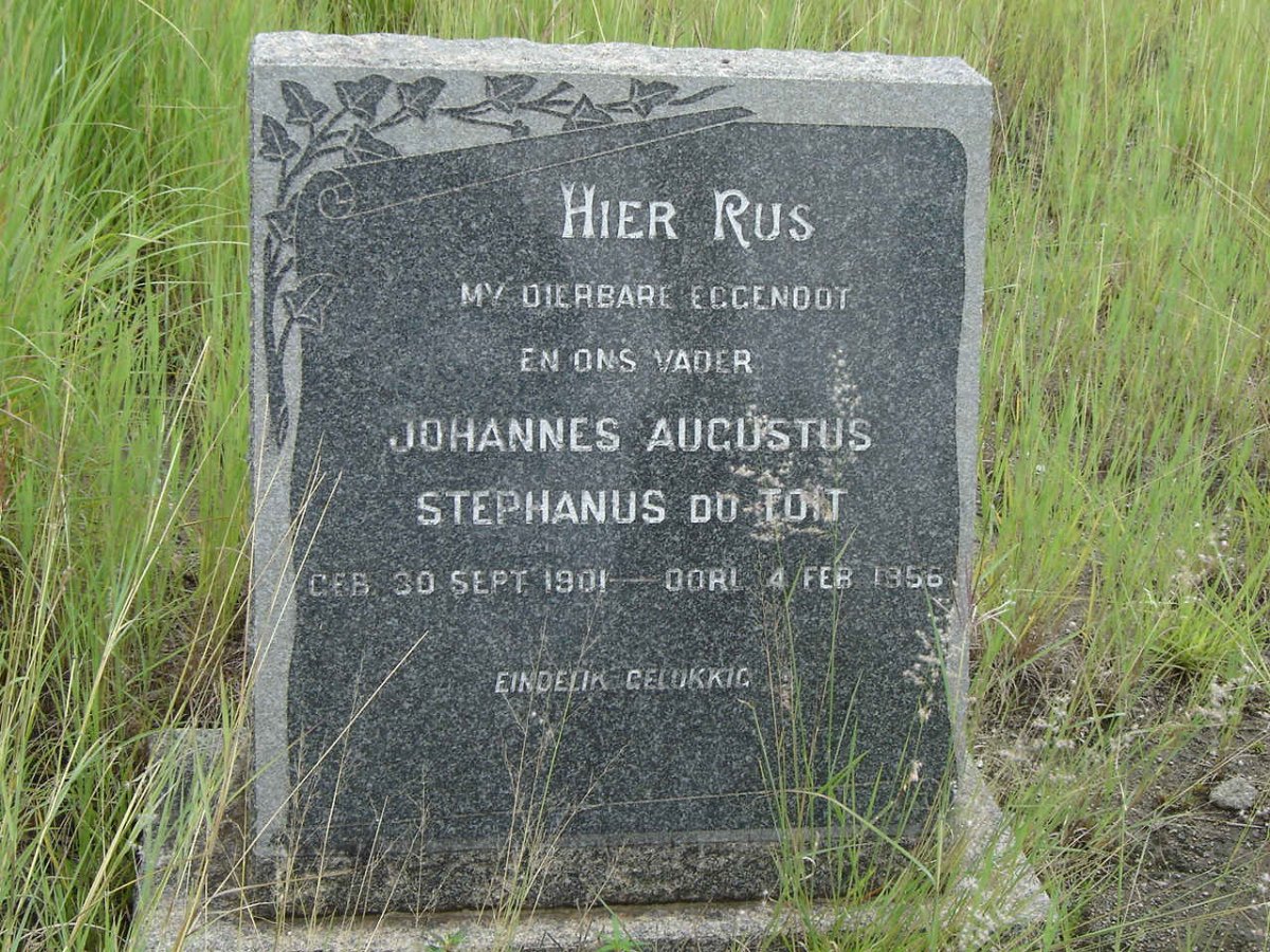 TOIT Johannes Augustus Stephanus, du 1901-1956