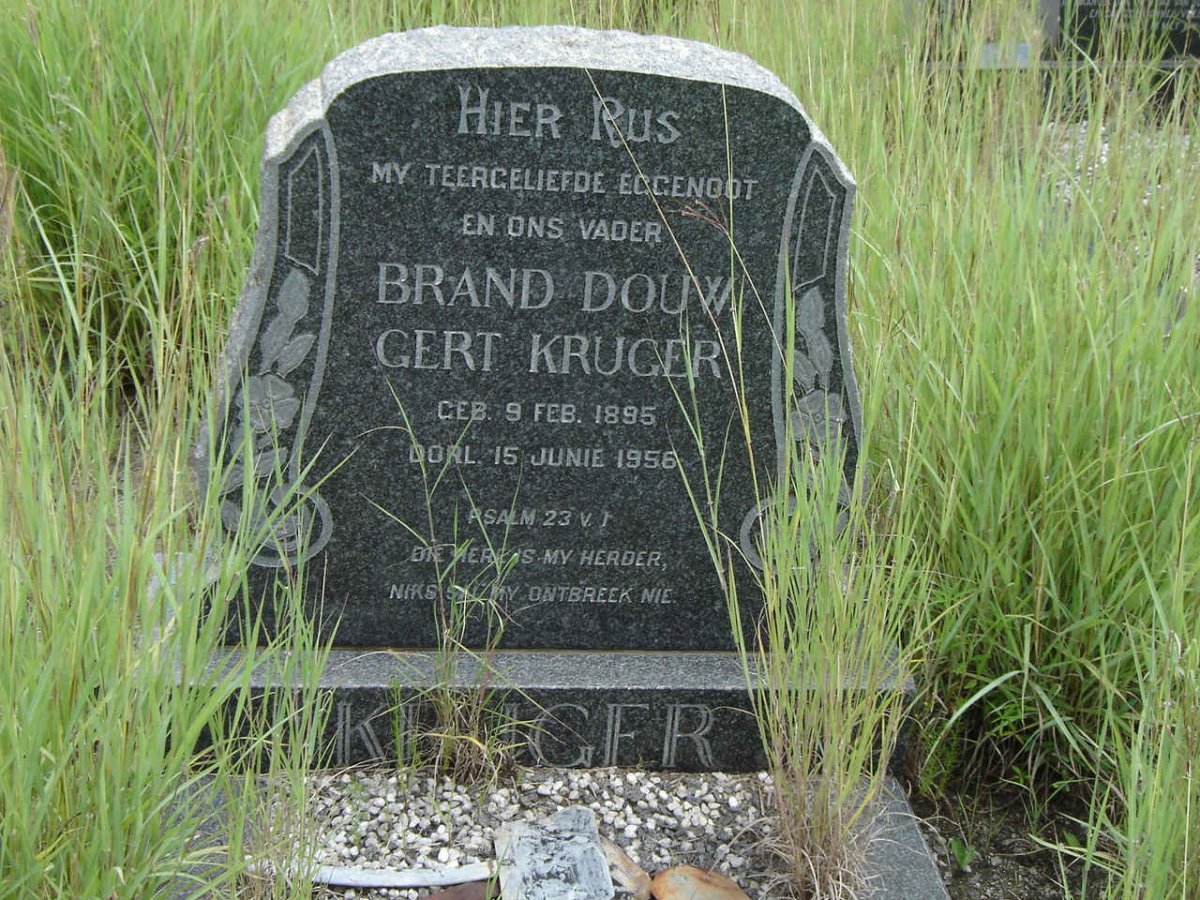 KRUGER Brand Douw Gert 1895-1956