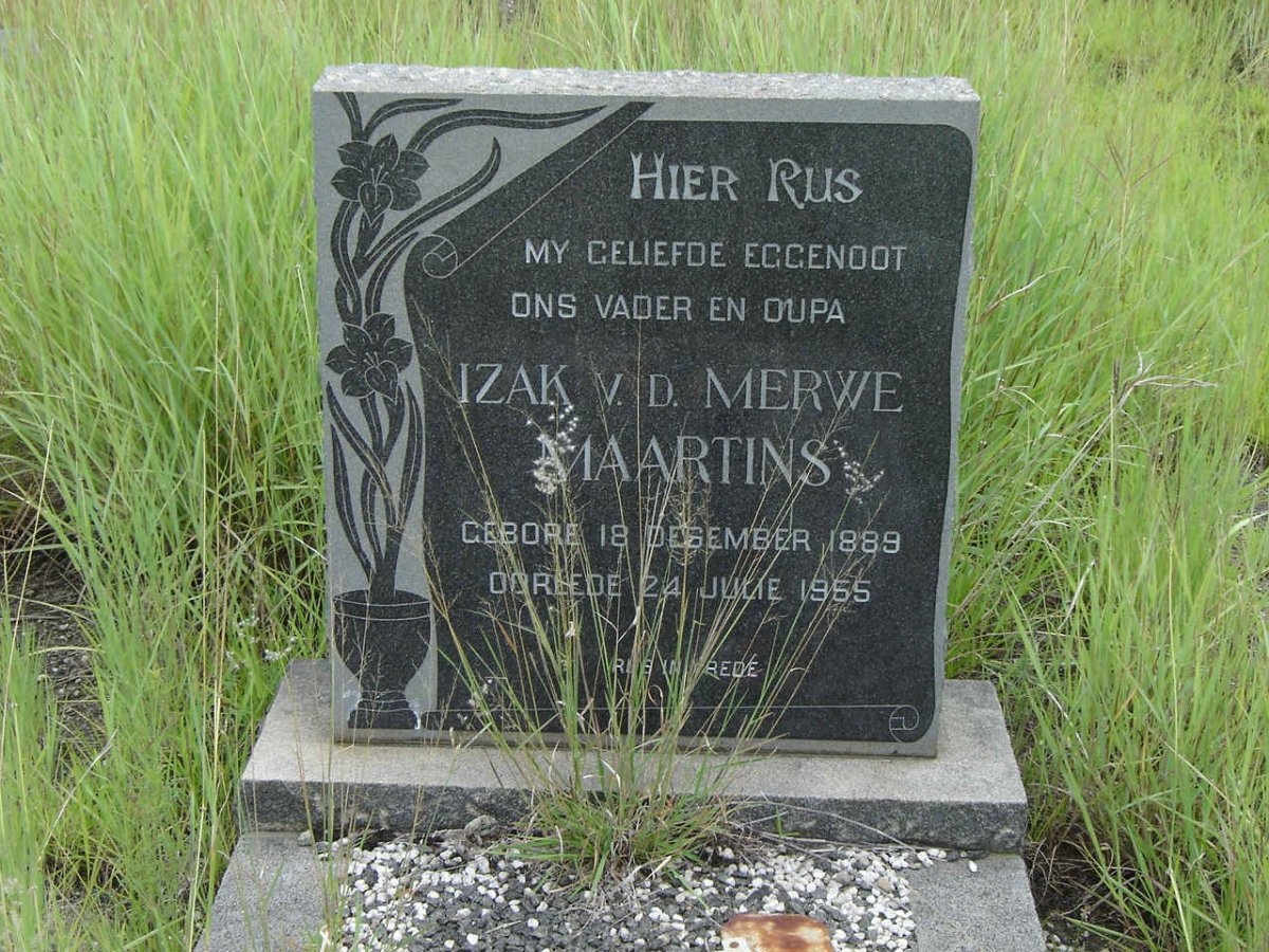 MARTINS Izak v.d. Merwe 1889-1955