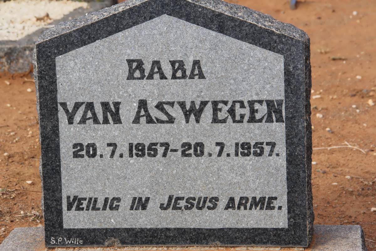 ASWEGEN ?, van 1957-1957
