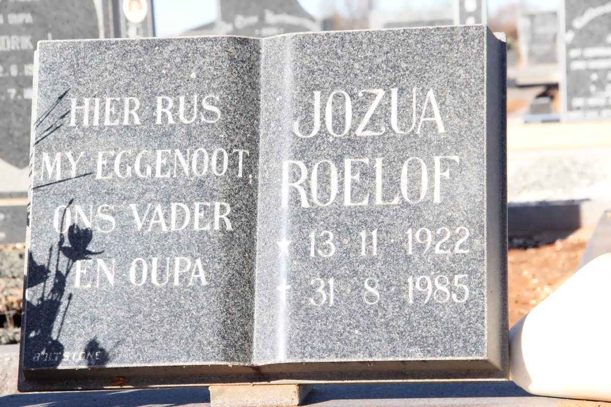 ASWEGEN Jozua Roelof, van 1922-1985