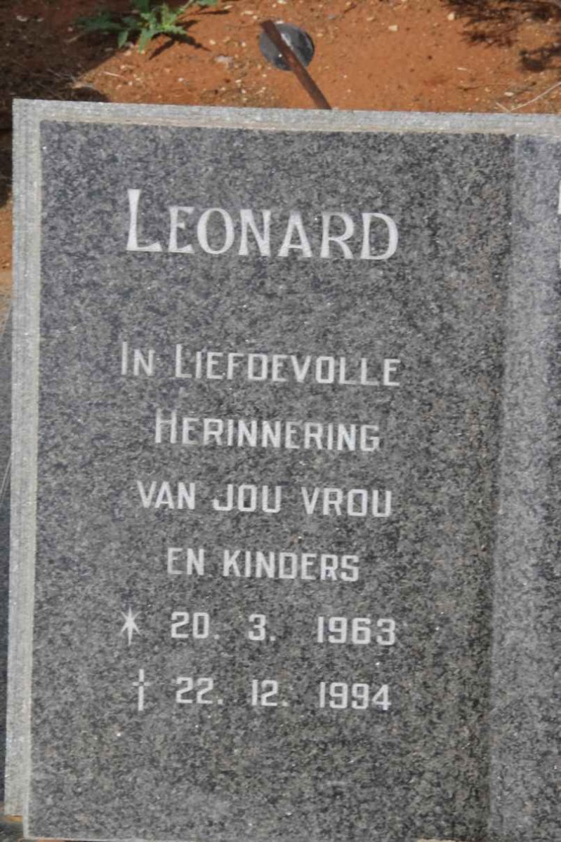 ASPELING Leonard 1963-1994