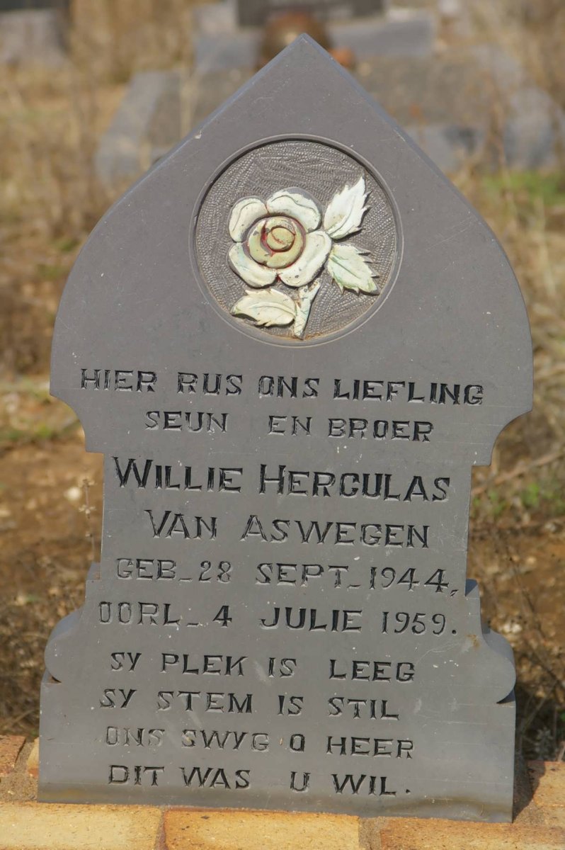 ASWEGEN Willie Herculas, van 1944-1959