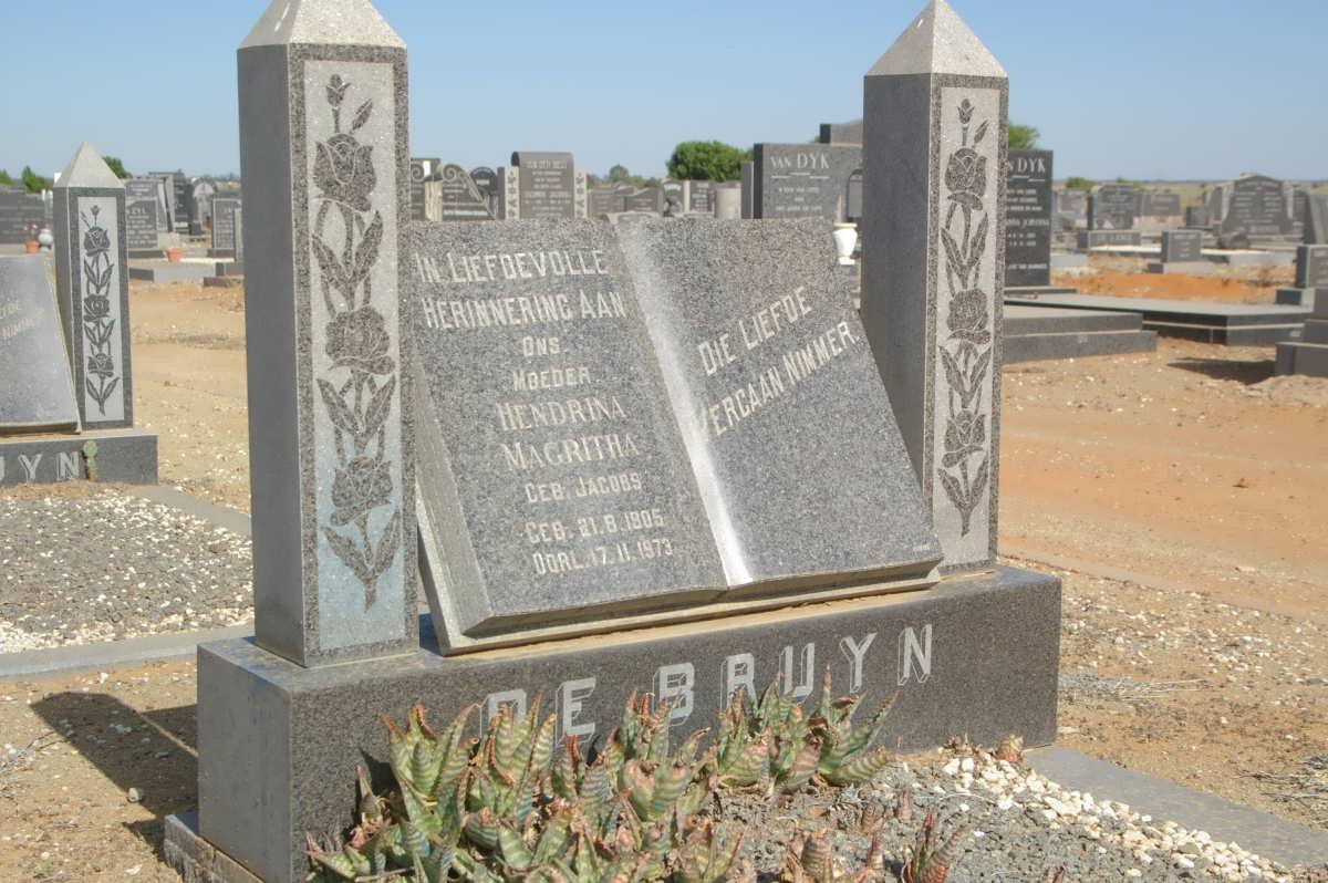 BRUYN Hendrina Magritha, de nee JACOBS  1905-1973