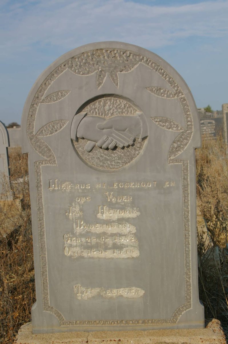 BADENHORST Jan Hendrik 1882-1946