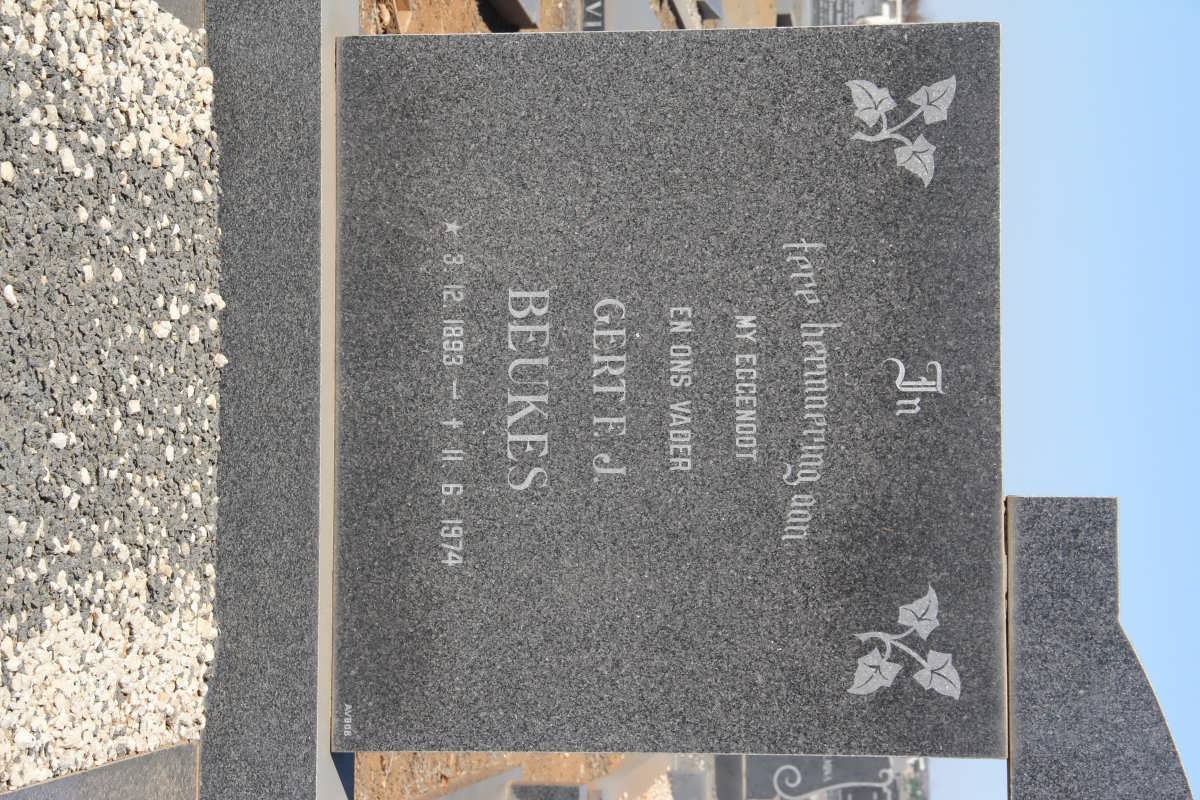 BEUKES Gert F.J. 1893-1974