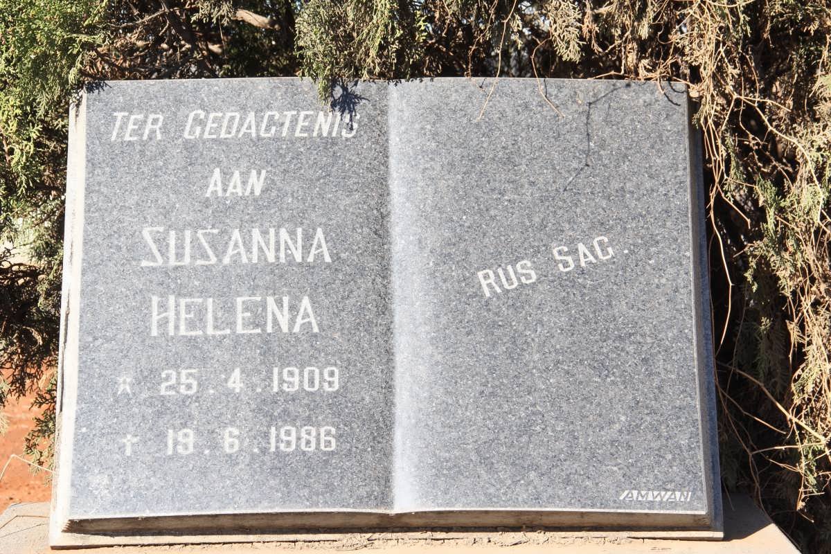 BURGER Susanna Helena 1909-1986