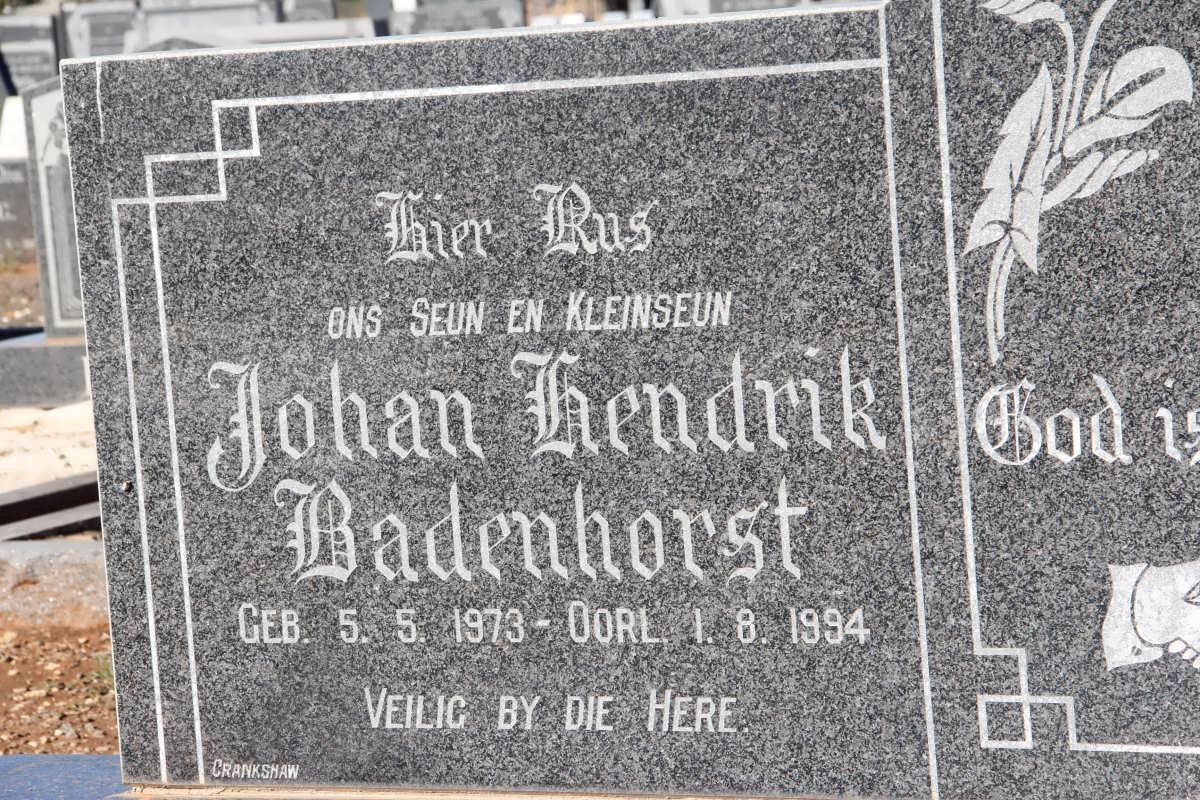 BADENHORST Johan Hendrik 1973-1994