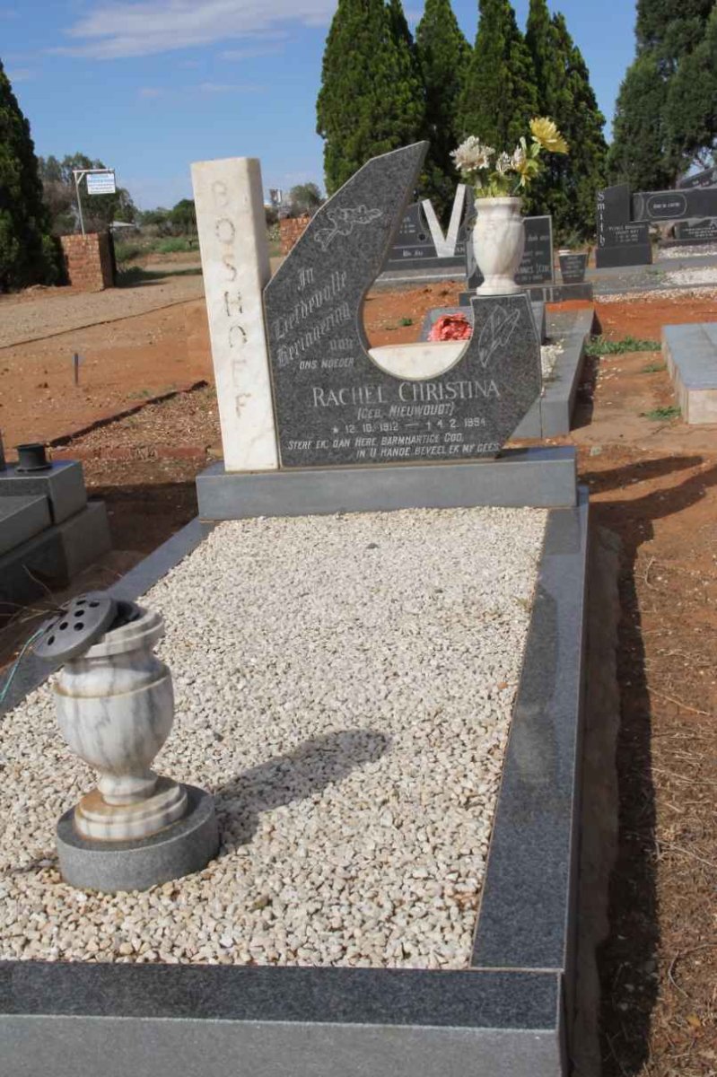BOSHOFF Rachel Christina nee NIEUWOUDT 1912-1994