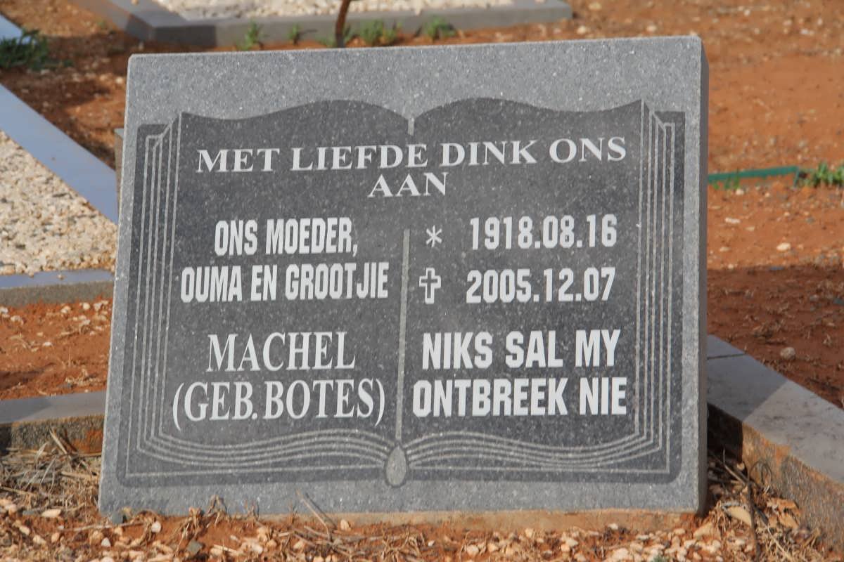 BEKKER Machel BOTES 1918-2005