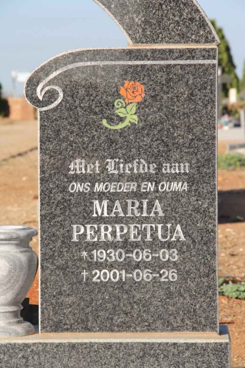 BAILEY Maria Perpetua 1930-2001