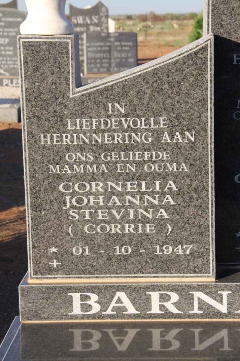 BARNARD Cornelia Johanna Stevina 1947-