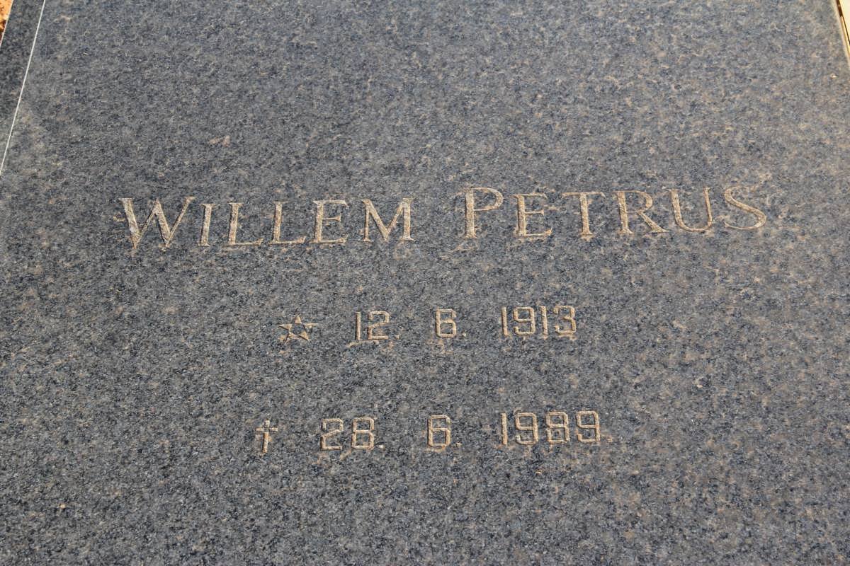 BURGER Willem Petrus 1913-1989