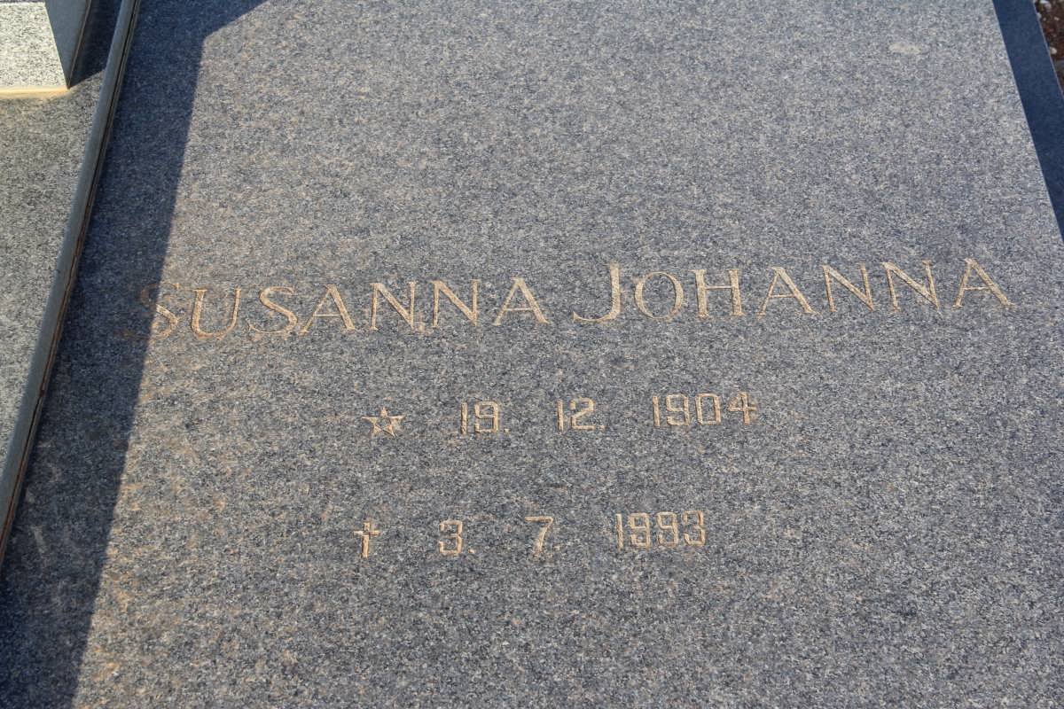BURGER Susanna Johanna 1904-1993