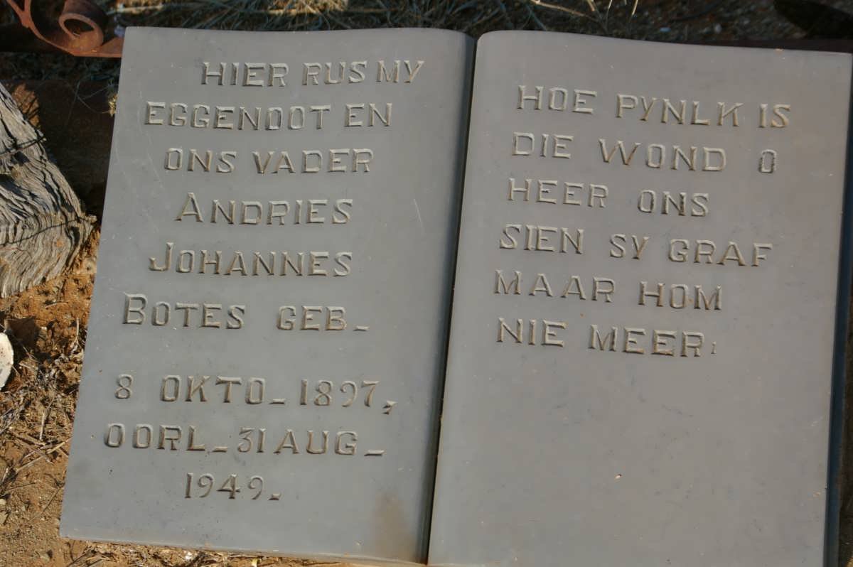 BOTES Andries Johannes 1897-1949
