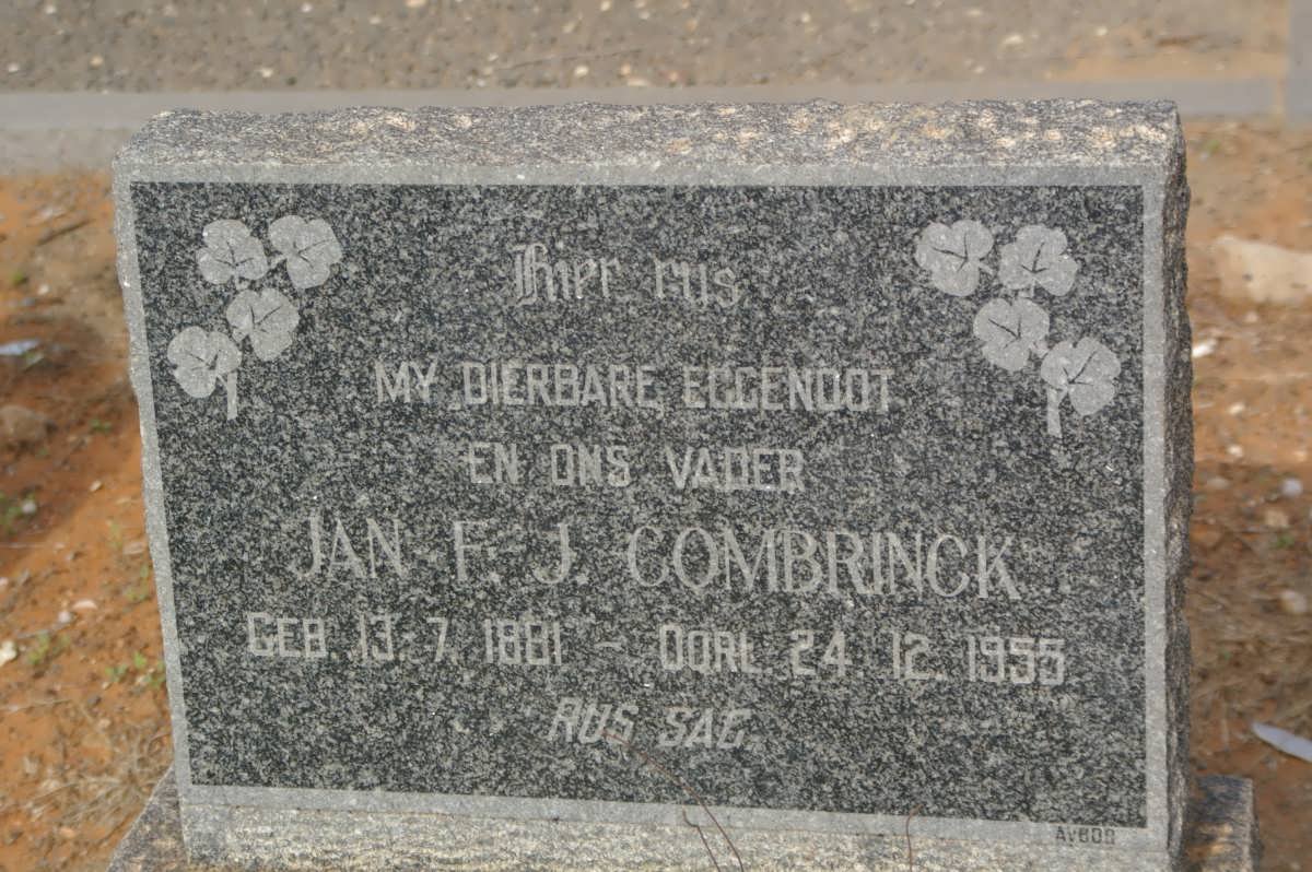 COMBRINCK Jan F.J. 1881-1955