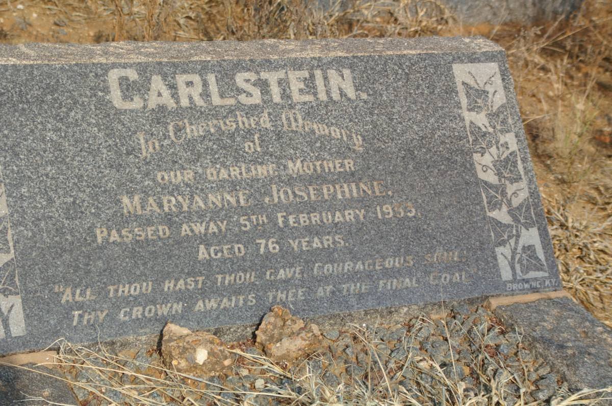 CARLSTEIN Maryanne Josephine -1953