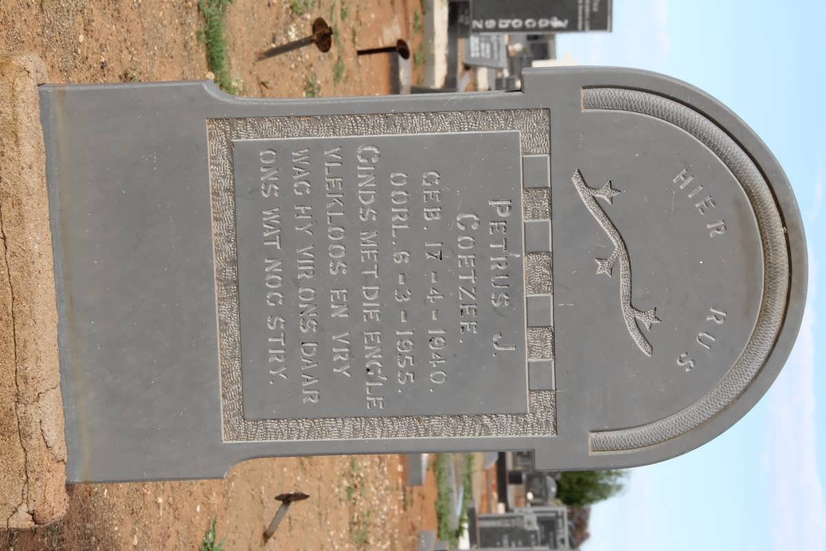 COETZEE Petrus J. 1940-1955