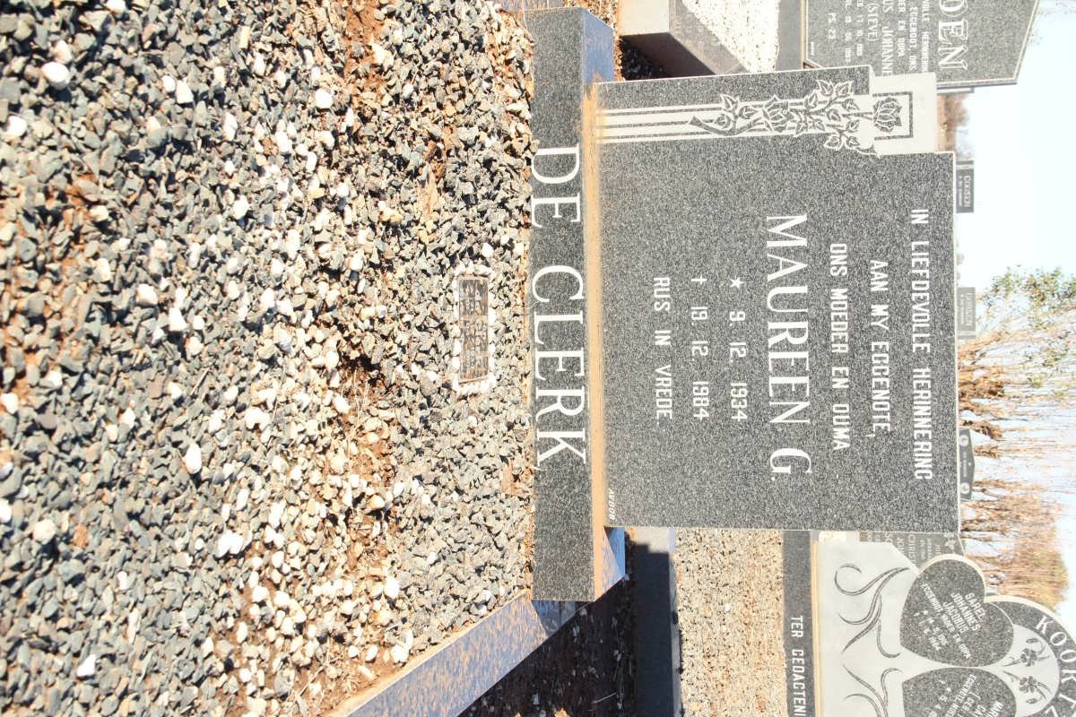 CLERK Ben, de 1934-2009 :: DE CLERK Maureen G. 1934-1984