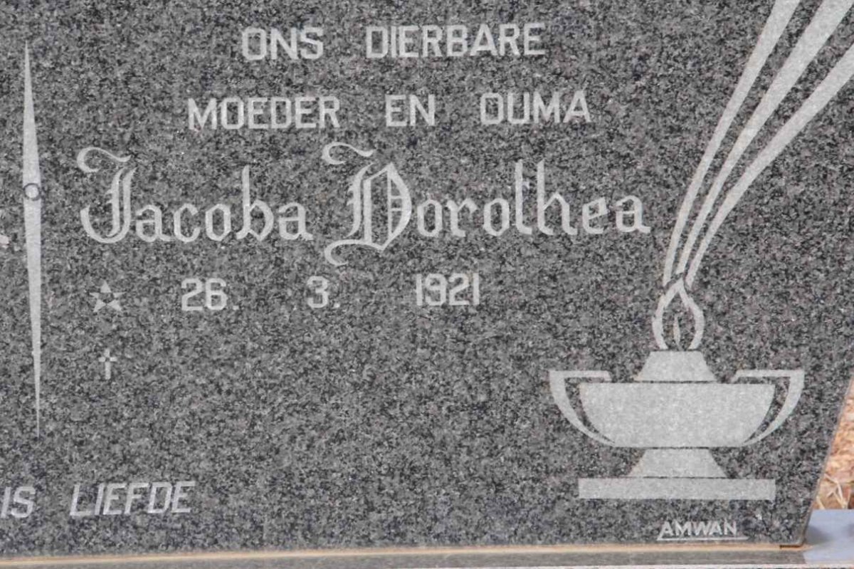 CONRADIE Jacoba Dorothea 1921-