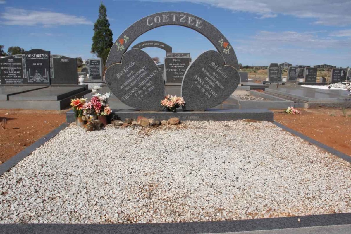 COETZEE Theunis Johannes 1927-1994 &amp; Anna Jacoba 1940-