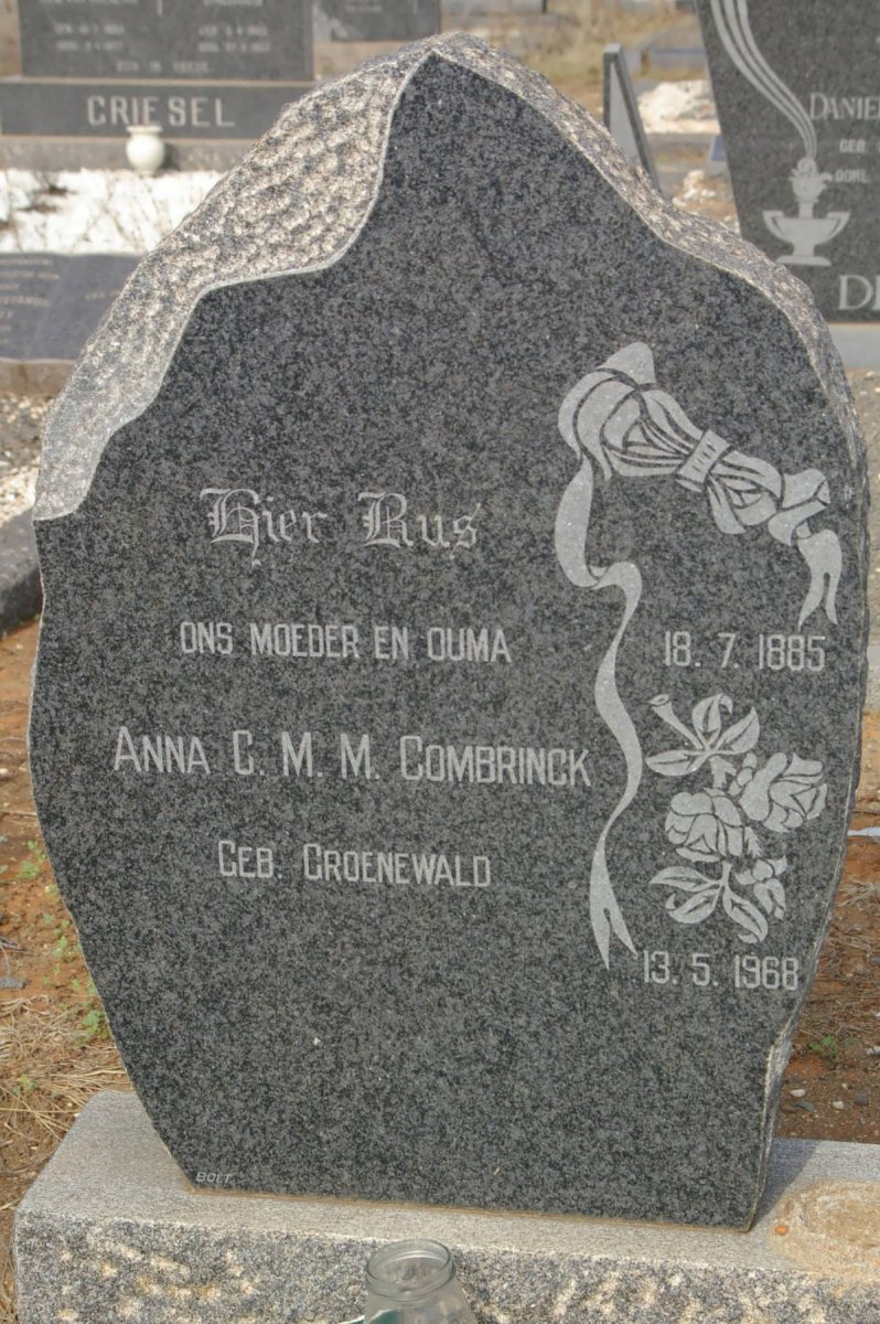 COMBRINCK Anna C.M.M. nee GROENEWALD 1885-1968