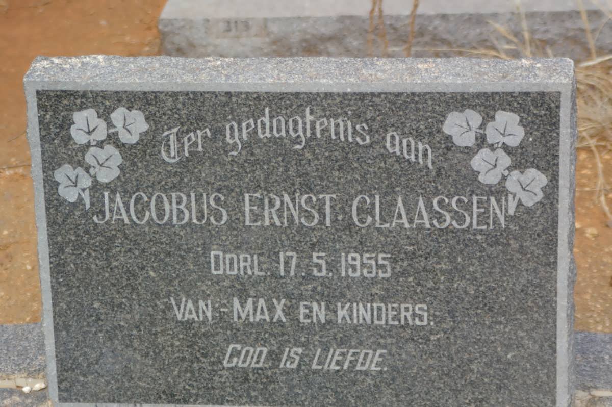 CLAASSEN Jacobus Ernst -1955