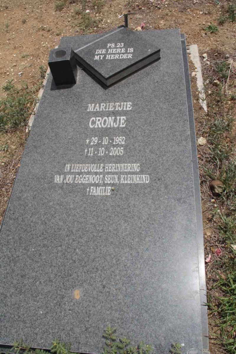CRONJE Marietjie 1952-2005