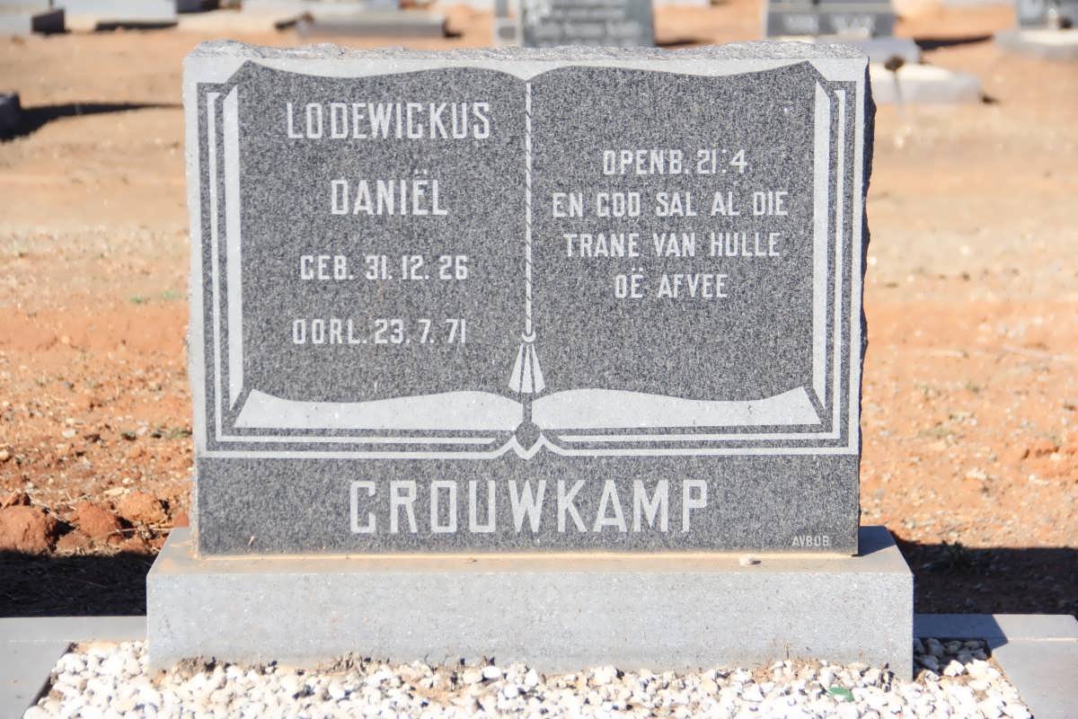 CROUWKAMP Lodewickus Daniël 1926-1971