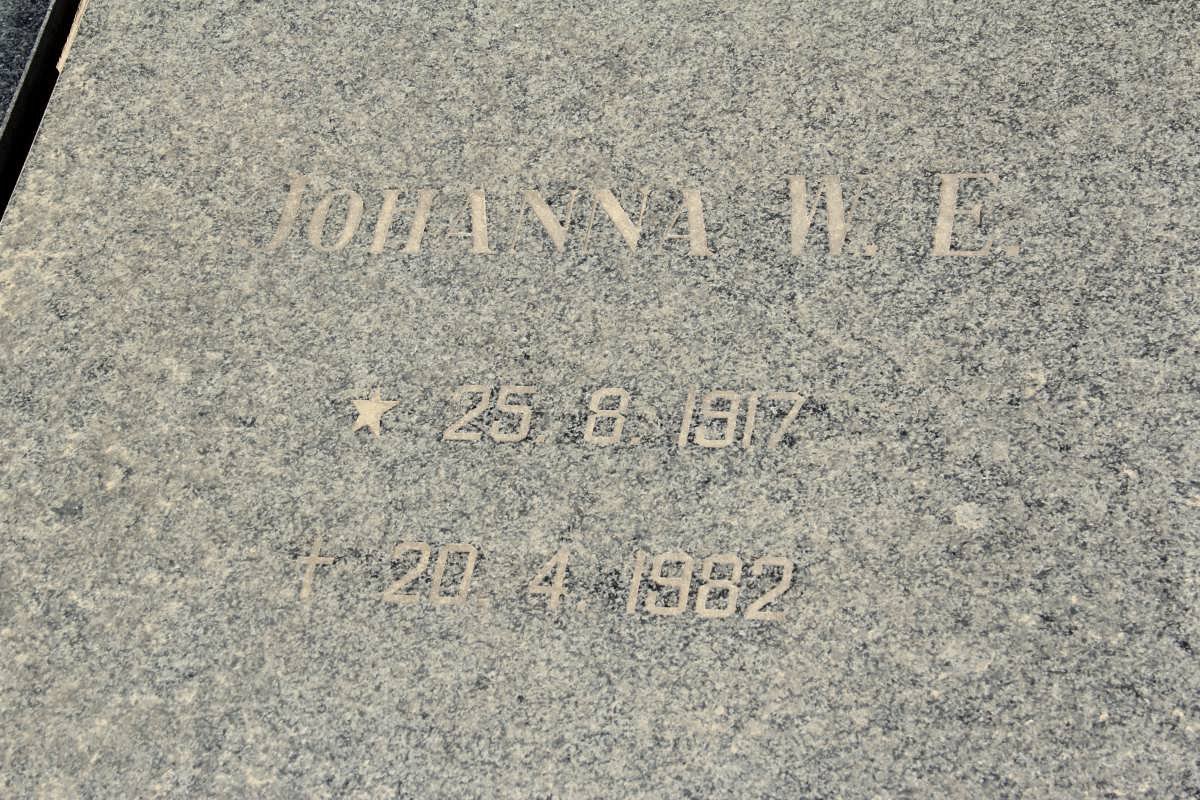 DEVENTER Johanna W.E., van 1917-1982