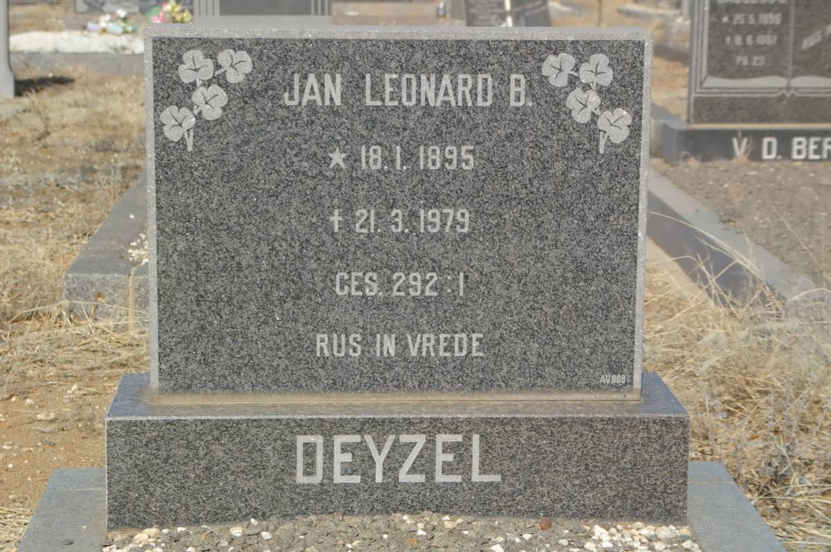 DEYZEL Jan Leonard B. 1895-1979