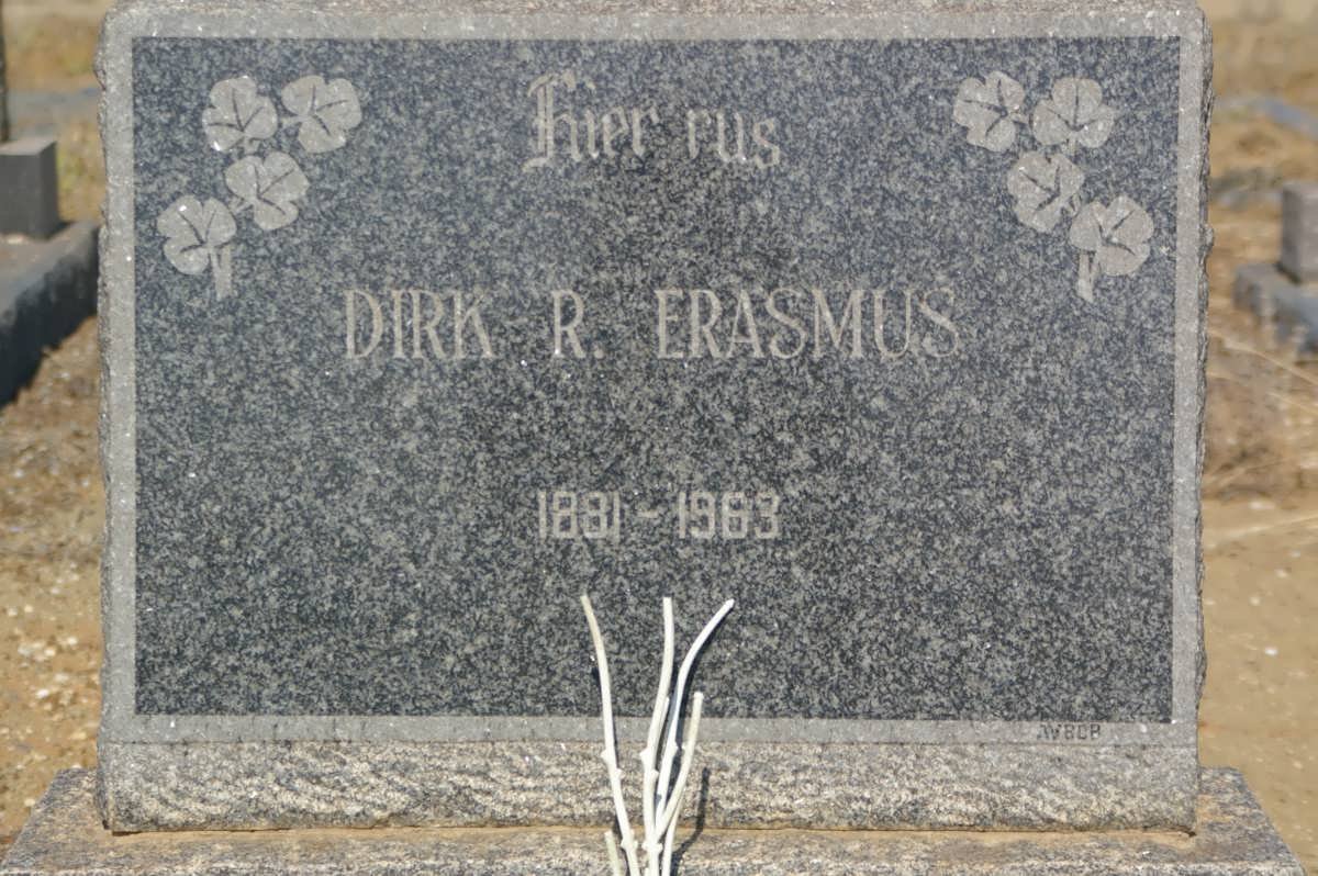 ERASMUS Dirk R. 1881-1963 