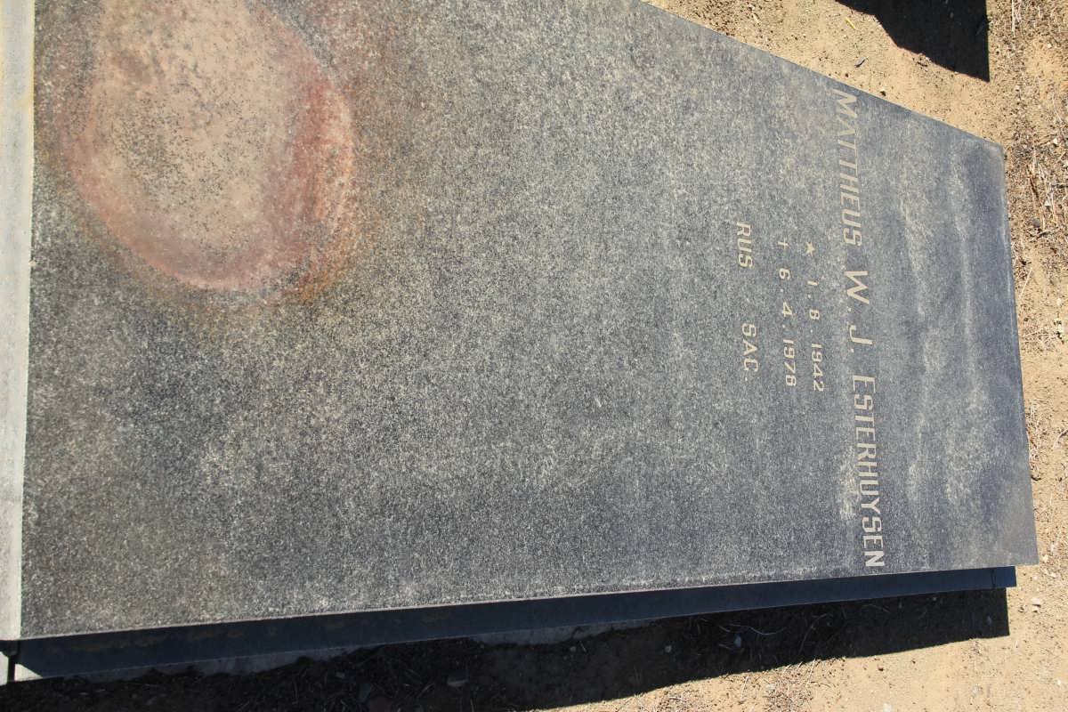 ESTERHUYSEN Mattheus W.J. 1942-1978
