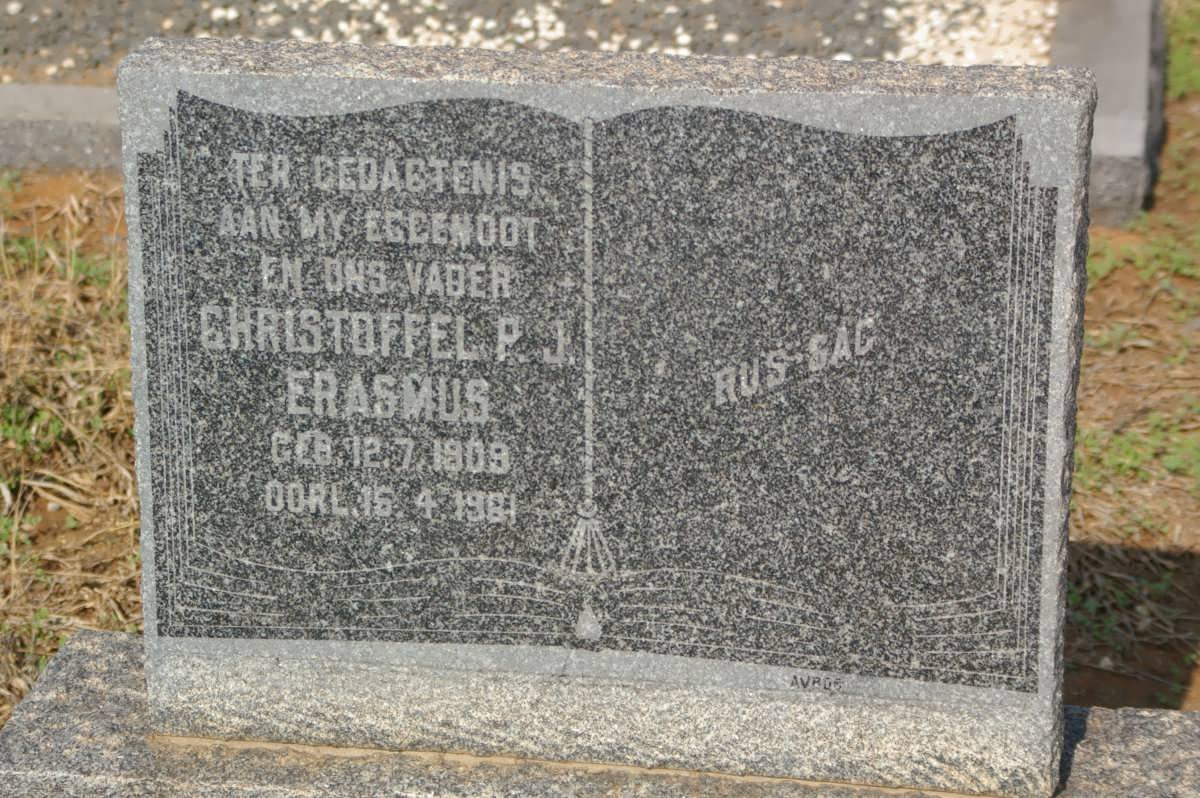 ERASMUS Christoffel P.J. 1909-1961