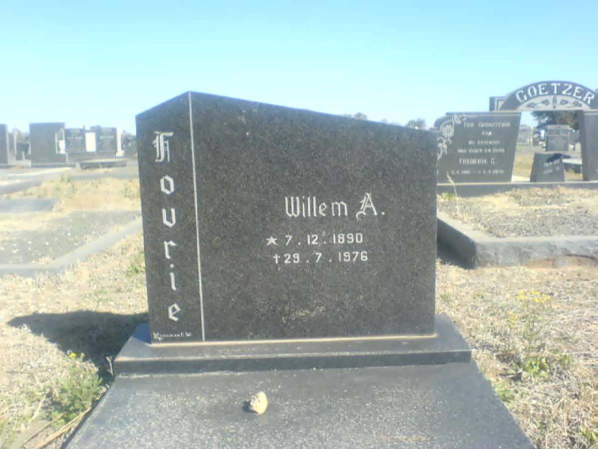 FOURIE Willem A. 1890-1976