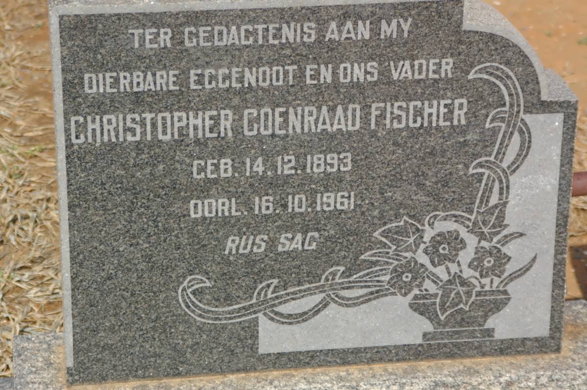 FISCHER Christopher Coenraad 1893-1961
