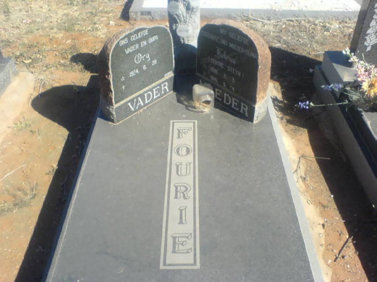 FOURIE Org 1924- &amp; Helena STEYN 1936-1995