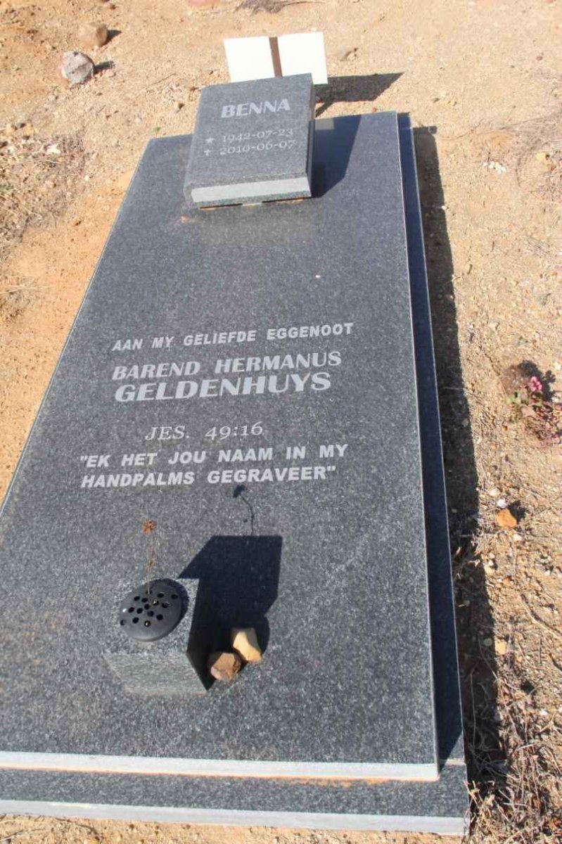 GELDENHUYS Barend Hermanus 1942-2010