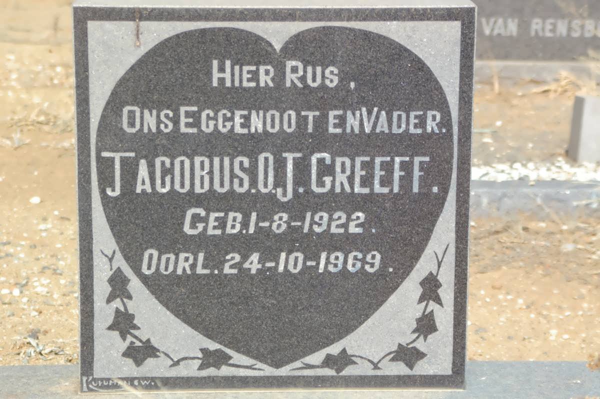 GREEFF Jacobus O.J. 1922-1969