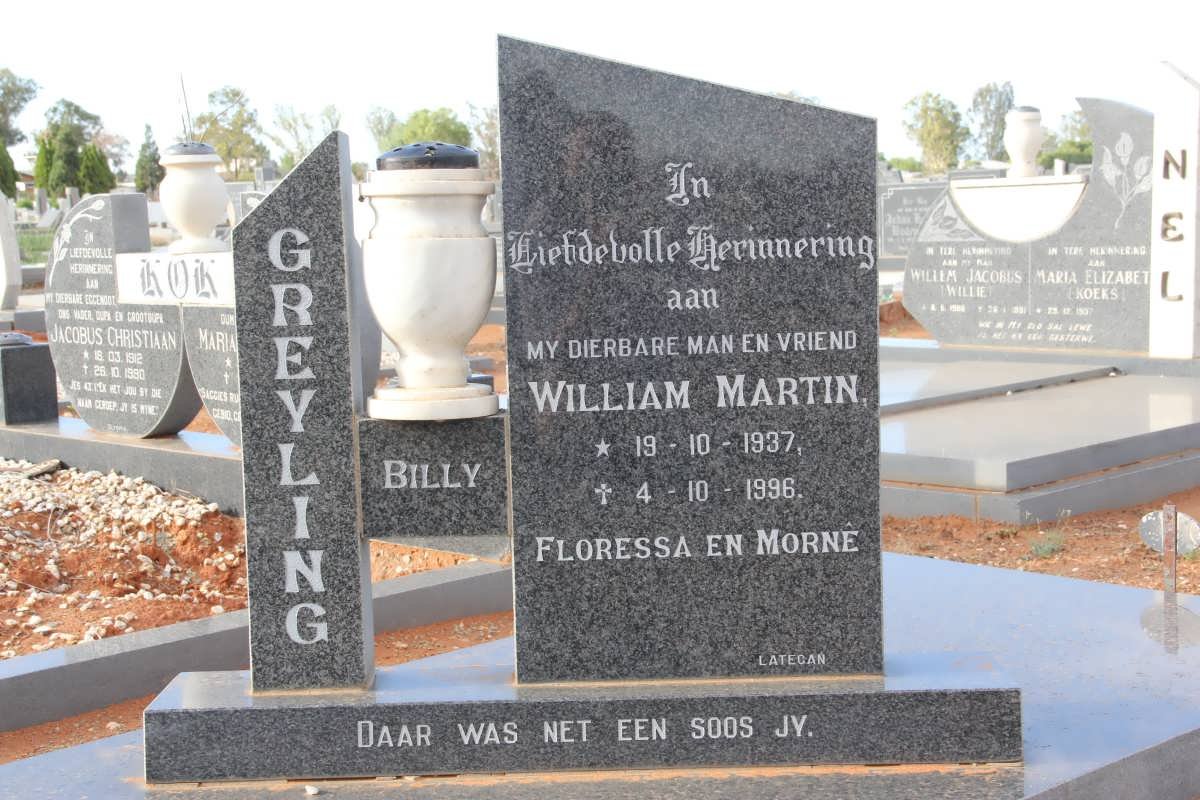 GREYLING William Martin 1937-1996