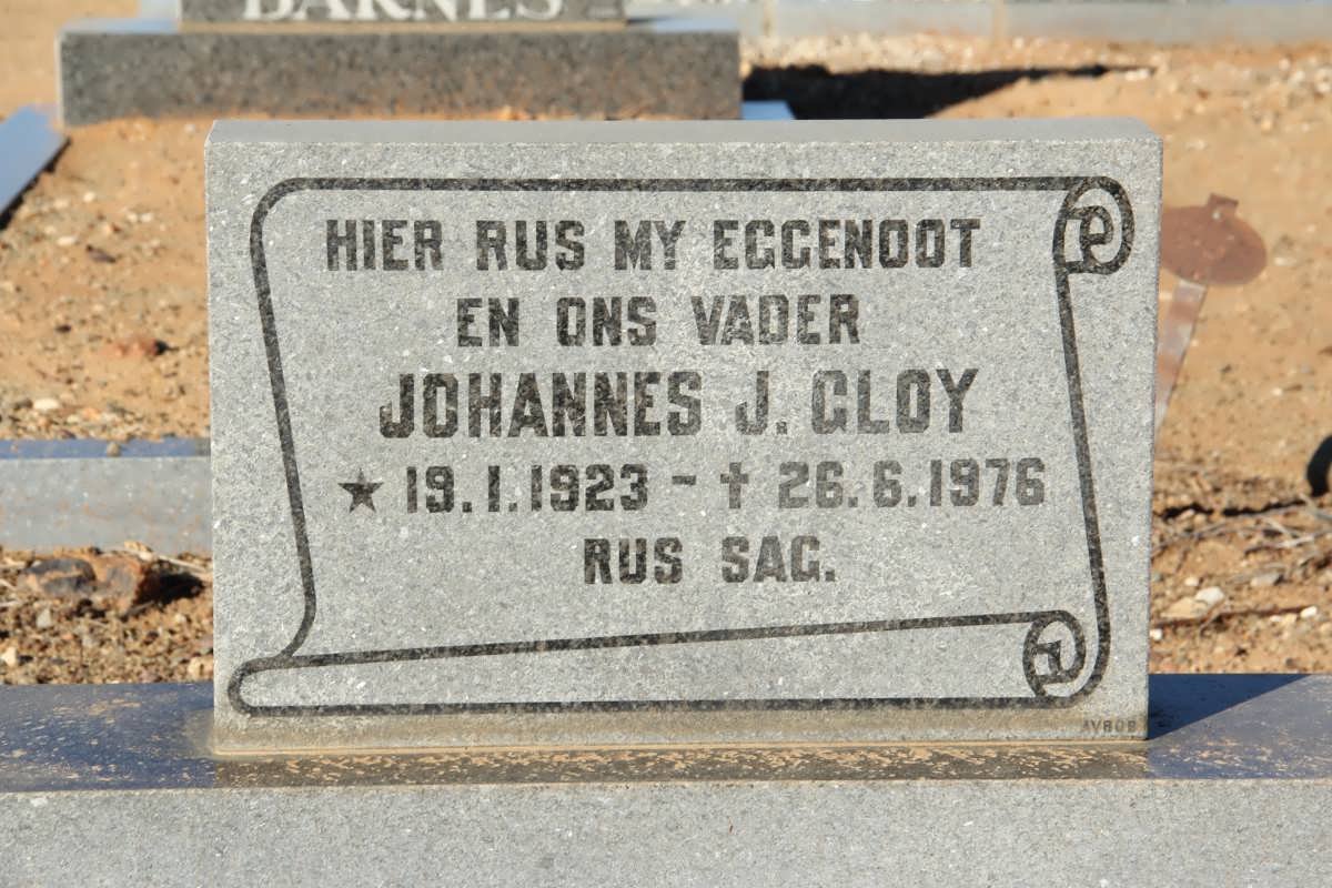 GLOY Johannes J. 1923-1976